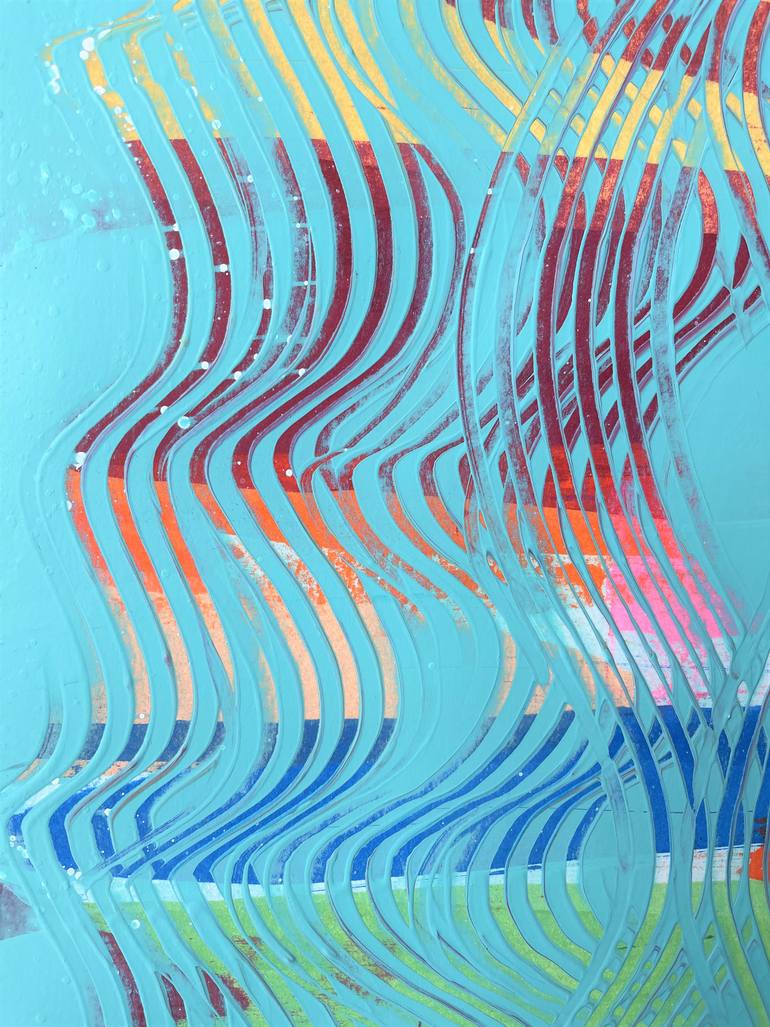 Original Abstract Patterns Painting by Martina Niederhauser-Landtwing