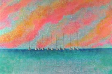 Print of Sailboat Paintings by Martina Niederhauser-Landtwing