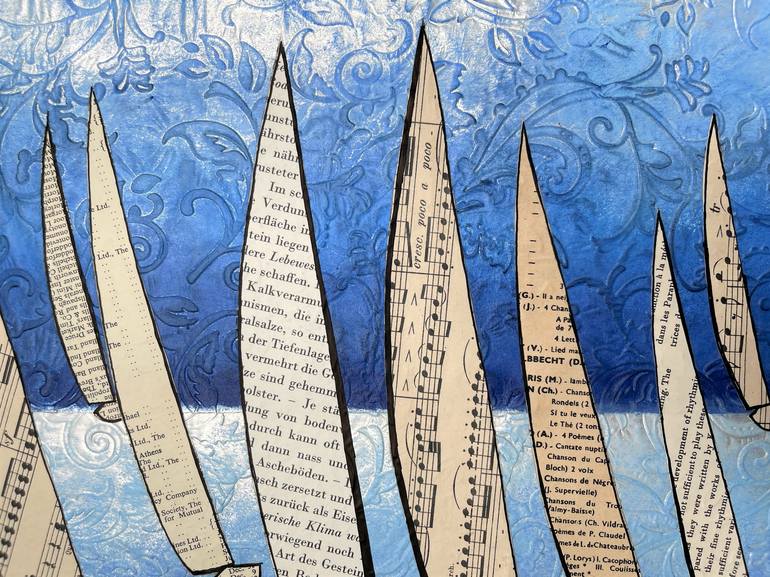 Original Sailboat Painting by Martina Niederhauser-Landtwing