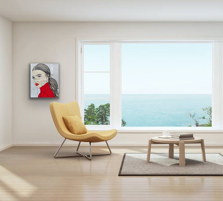 Original Figurative People Painting by Martina Niederhauser-Landtwing