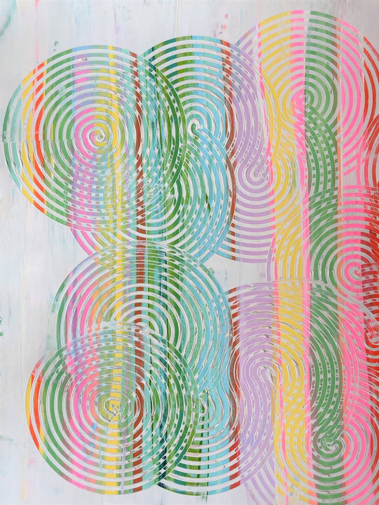Original Abstract Expressionism Abstract Painting by Martina Niederhauser-Landtwing