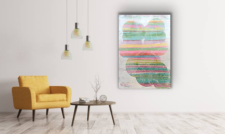 Original Abstract Expressionism Abstract Painting by Martina Niederhauser-Landtwing