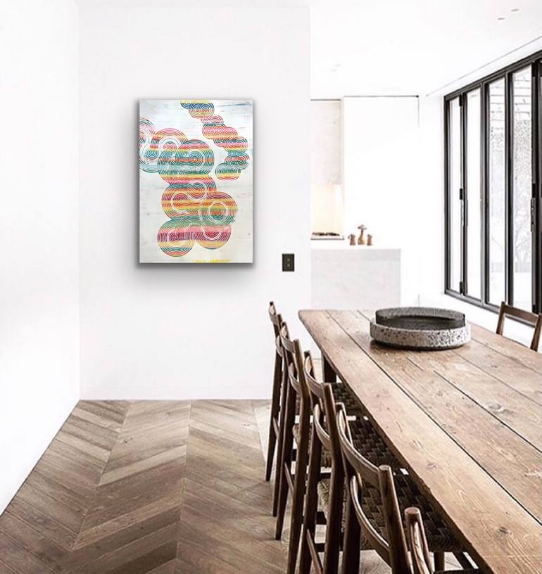 Original Abstract Expressionism Abstract Painting by Martina Niederhauser-Landtwing