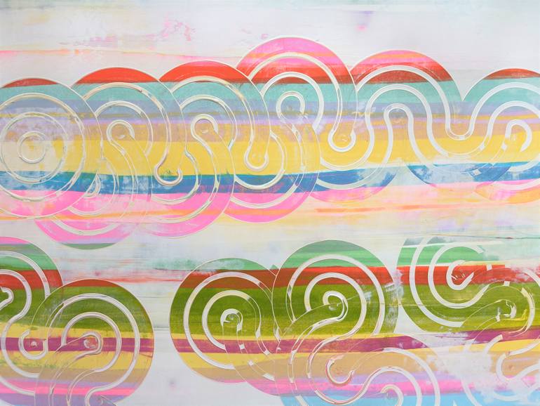 Original Abstract Expressionism Abstract Painting by Martina Niederhauser-Landtwing