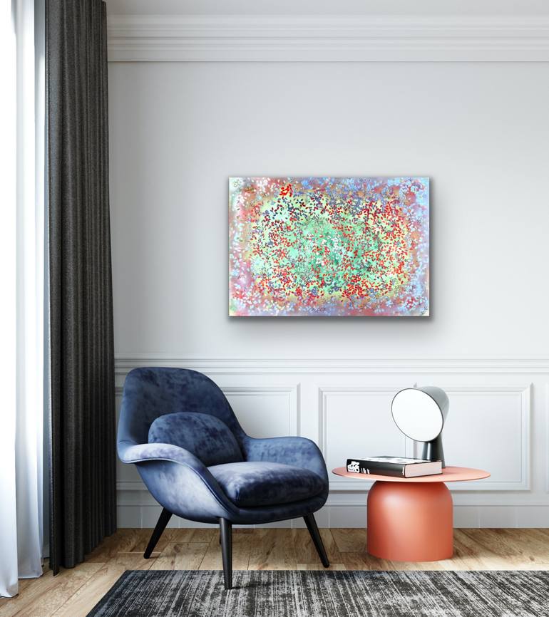 Original Abstract Expressionism Abstract Painting by Martina Niederhauser-Landtwing