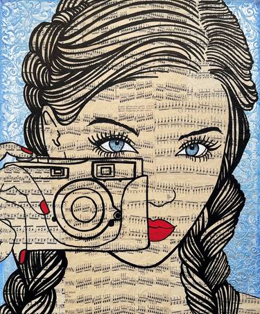 Print of Pop Art Portrait Paintings by Martina Niederhauser-Landtwing