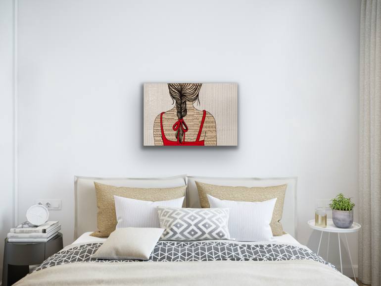 Original Pop Art People Painting by Martina Niederhauser-Landtwing