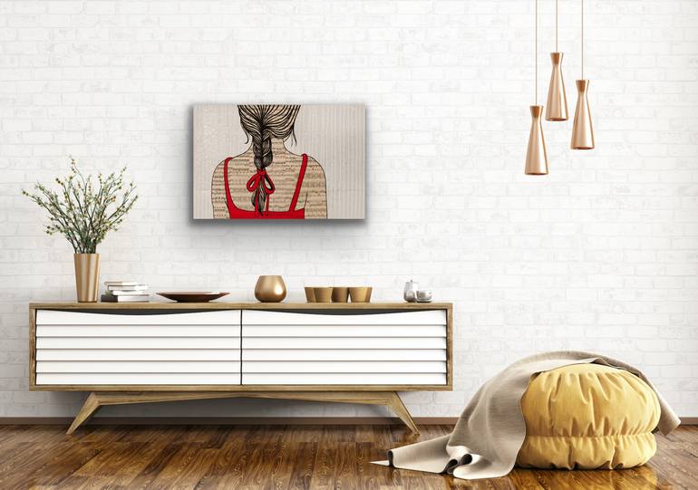 Original Pop Art People Painting by Martina Niederhauser-Landtwing