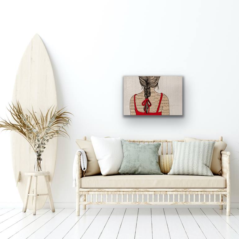 Original Pop Art People Painting by Martina Niederhauser-Landtwing