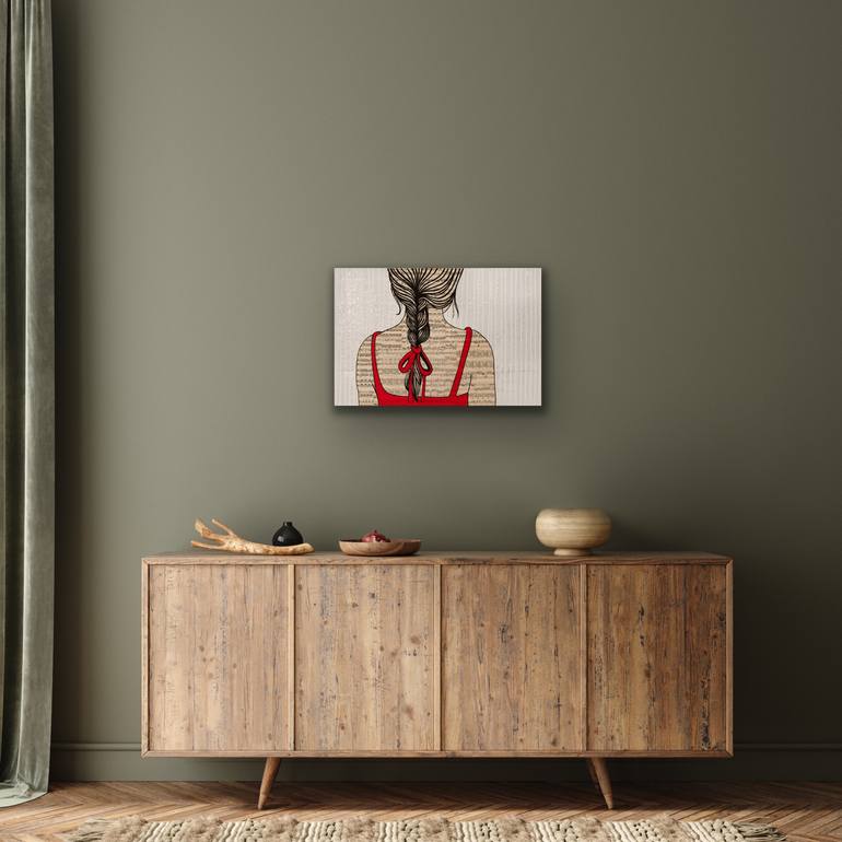 Original Pop Art People Painting by Martina Niederhauser-Landtwing