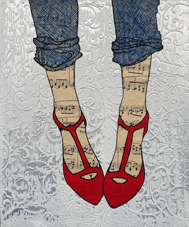 Print of Pop Art Fashion Paintings by Martina Niederhauser-Landtwing