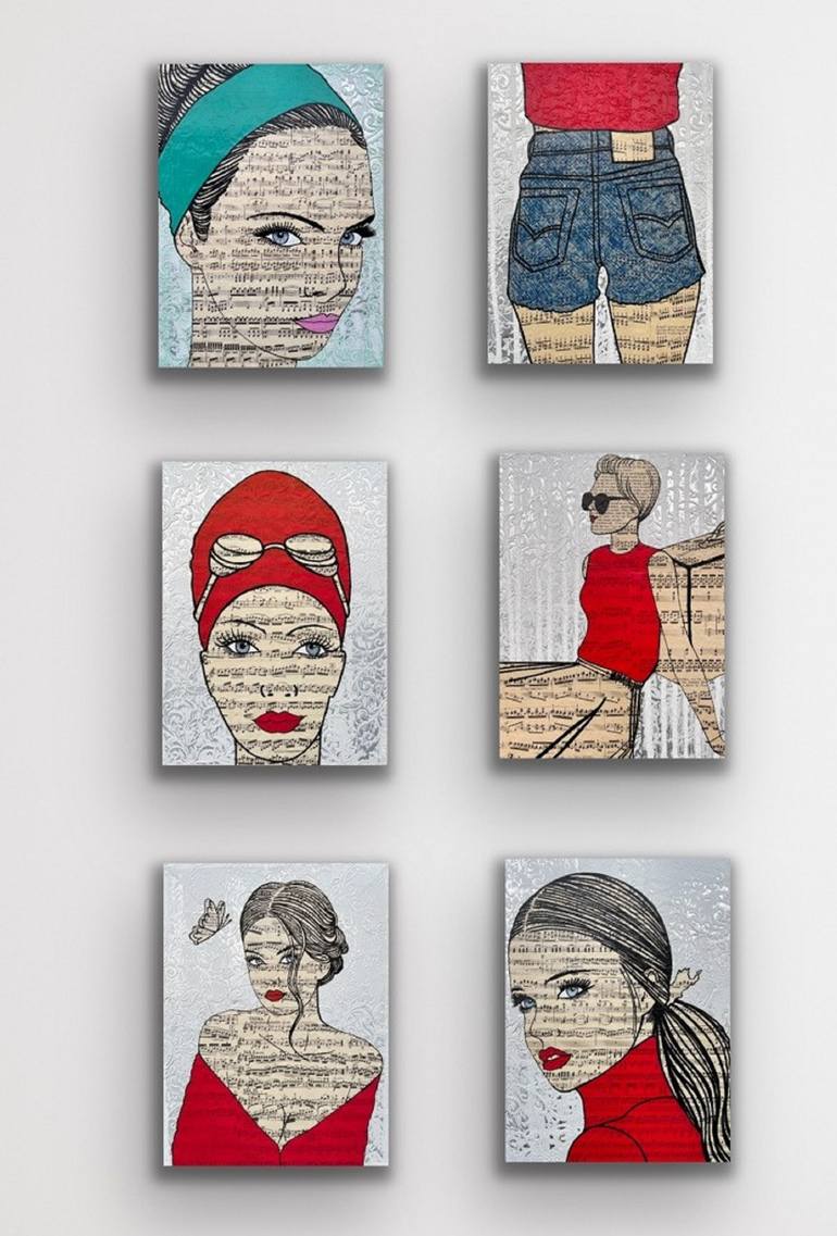 Original Portraiture People Painting by Martina Niederhauser-Landtwing