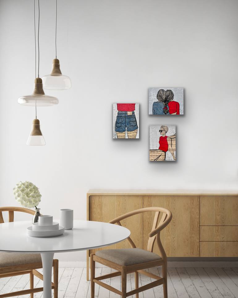Original Figurative Women Painting by Martina Niederhauser-Landtwing
