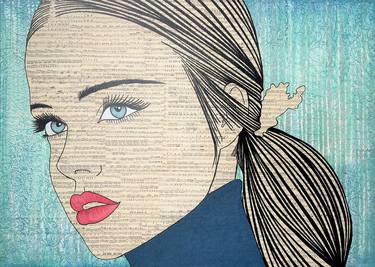 Print of Pop Art Women Paintings by Martina Niederhauser-Landtwing