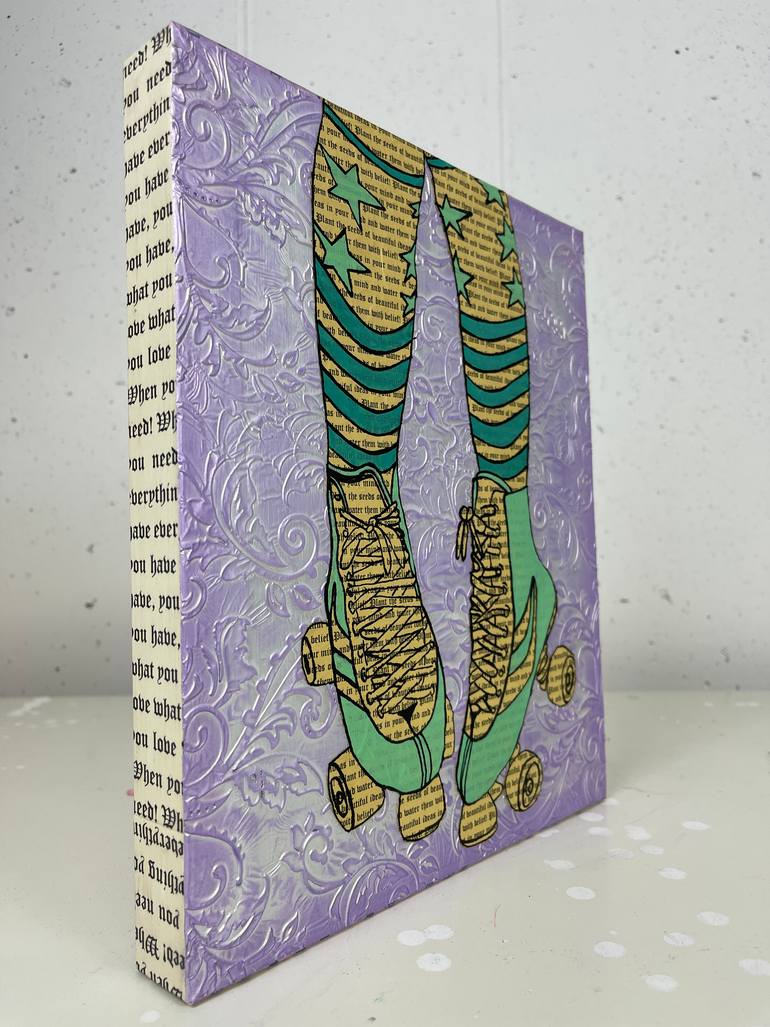 Original Art Deco Sports Painting by Martina Niederhauser-Landtwing