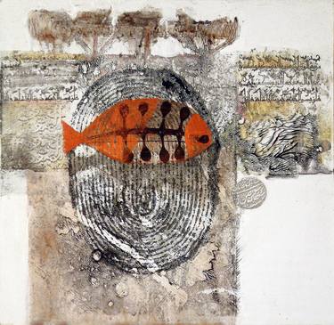 Print of Abstract Calligraphy Paintings by Adel Deeba