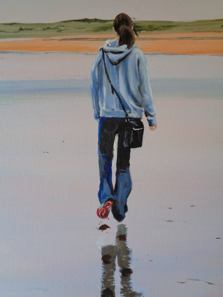 Original Figurative Beach Painting by Cathal Gallagher