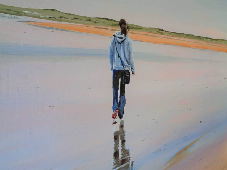 Original Figurative Beach Painting by Cathal Gallagher