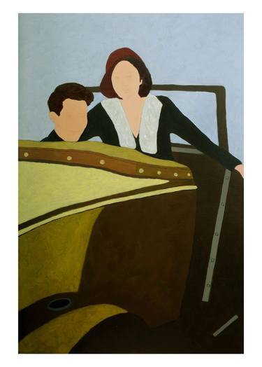 Original Art Deco People Paintings by Lee Heinen