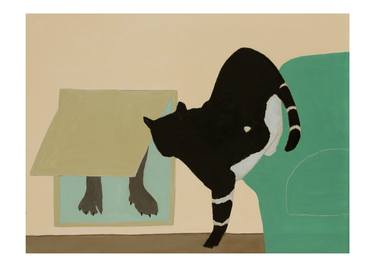 Print of Cats Paintings by Lee Heinen