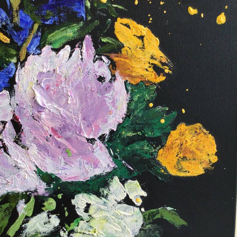 Original Expressionism Floral Painting by Lee Heinen