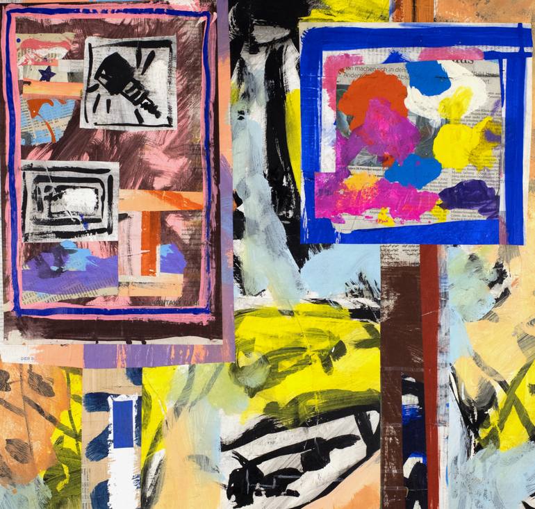 Original Abstract Expressionism Other Painting by Ahmed Borai