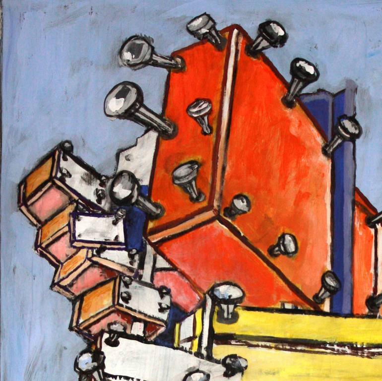 Original Illustration Architecture Painting by Ahmed Borai