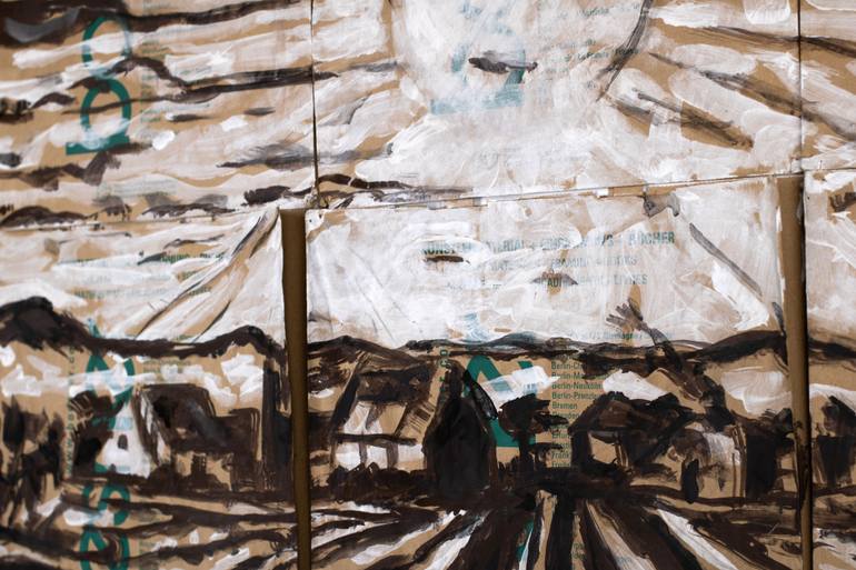 Original Black & White Landscape Mixed Media by Ahmed Borai