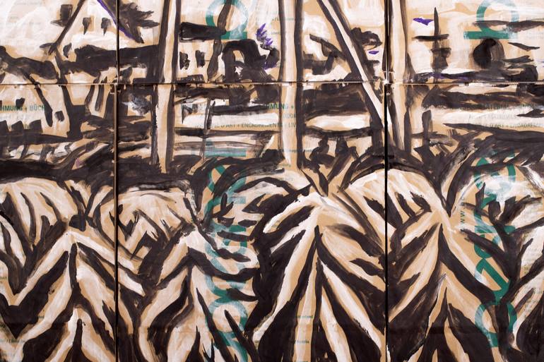 Original Black & White Landscape Mixed Media by Ahmed Borai