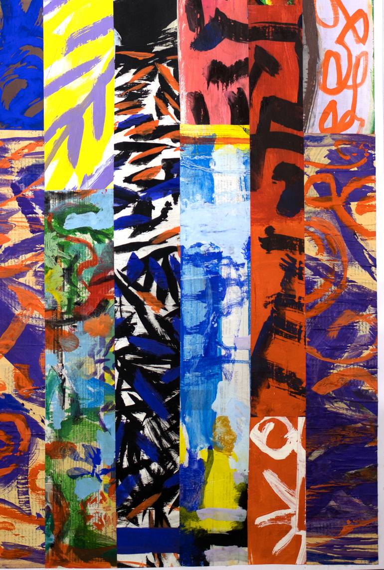 Original Abstract Expressionism Abstract Painting by Ahmed Borai