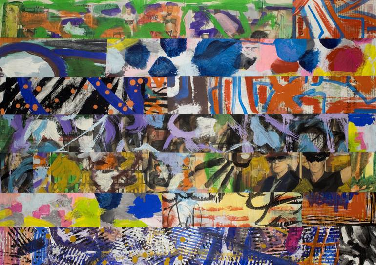 Original Abstract Expressionism Abstract Painting by Ahmed Borai