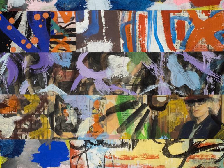 Original Abstract Expressionism Abstract Painting by Ahmed Borai