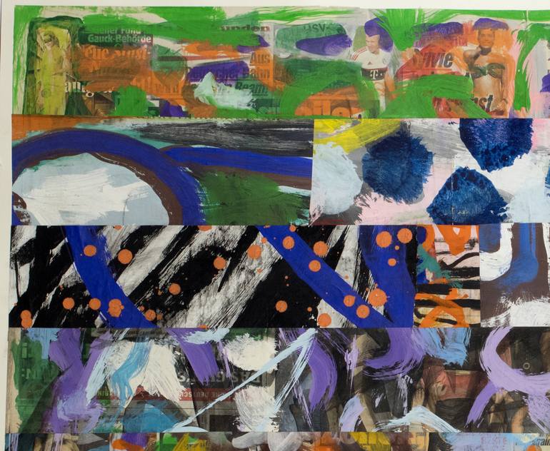 Original Abstract Expressionism Abstract Painting by Ahmed Borai