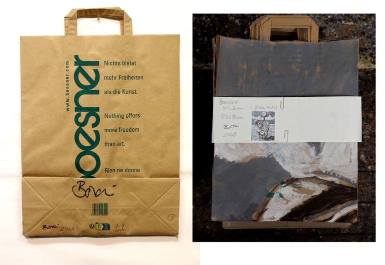 Original Black & White Landscape Mixed Media by Ahmed Borai