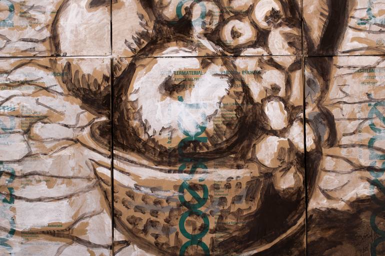 Original Black & White Landscape Mixed Media by Ahmed Borai