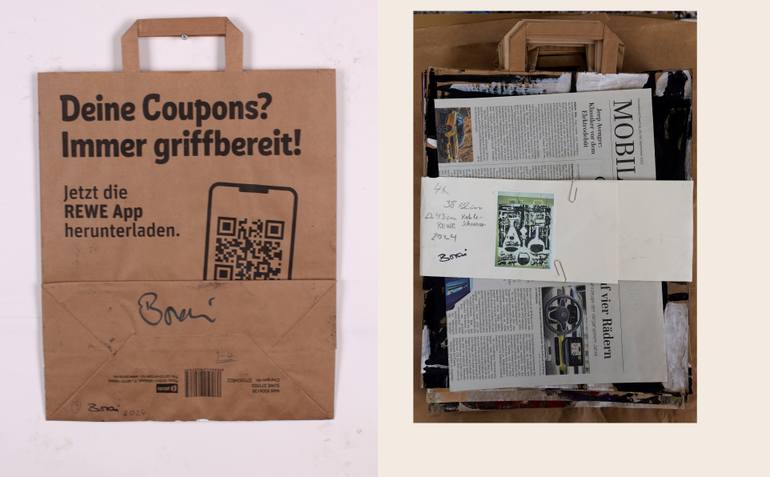 Original Black & White Science/Technology Mixed Media by Ahmed Borai