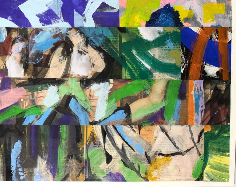 Original Abstract Expressionism Abstract Painting by Ahmed Borai