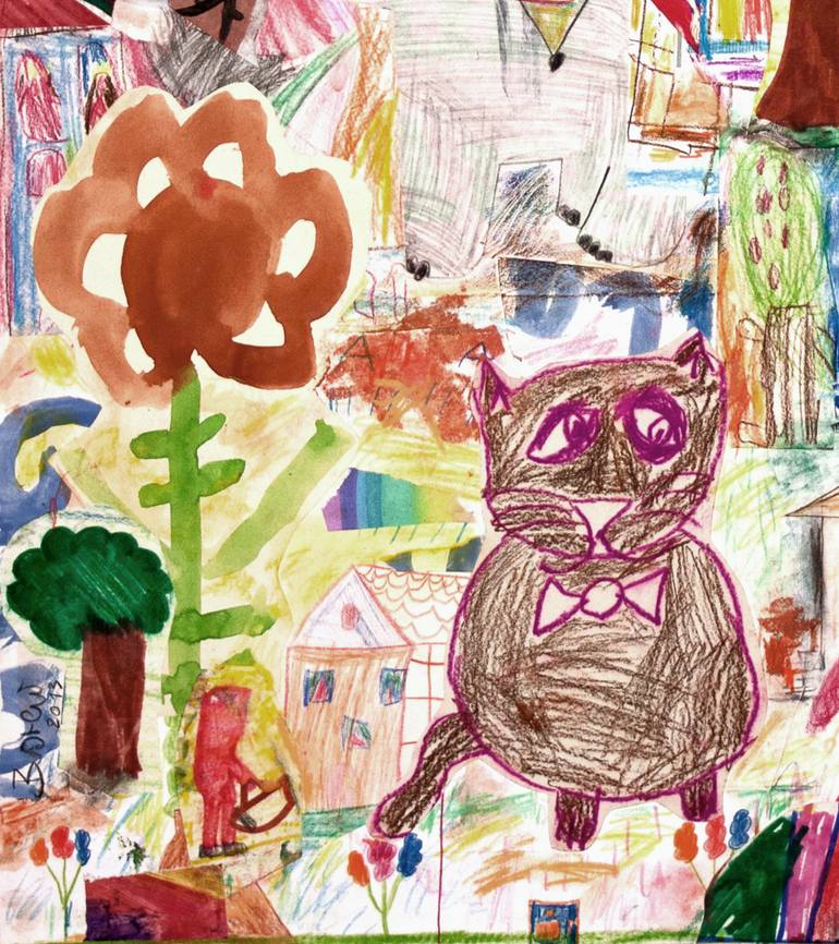 Original Abstract Expressionism Abstract Mixed Media by Ahmed Borai