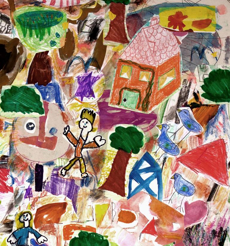 Original Abstract Expressionism Abstract Mixed Media by Ahmed Borai