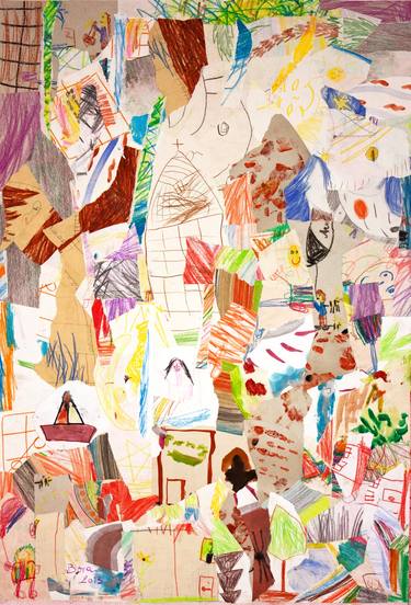 Original Abstract Expressionism Abstract Mixed Media by Ahmed Borai