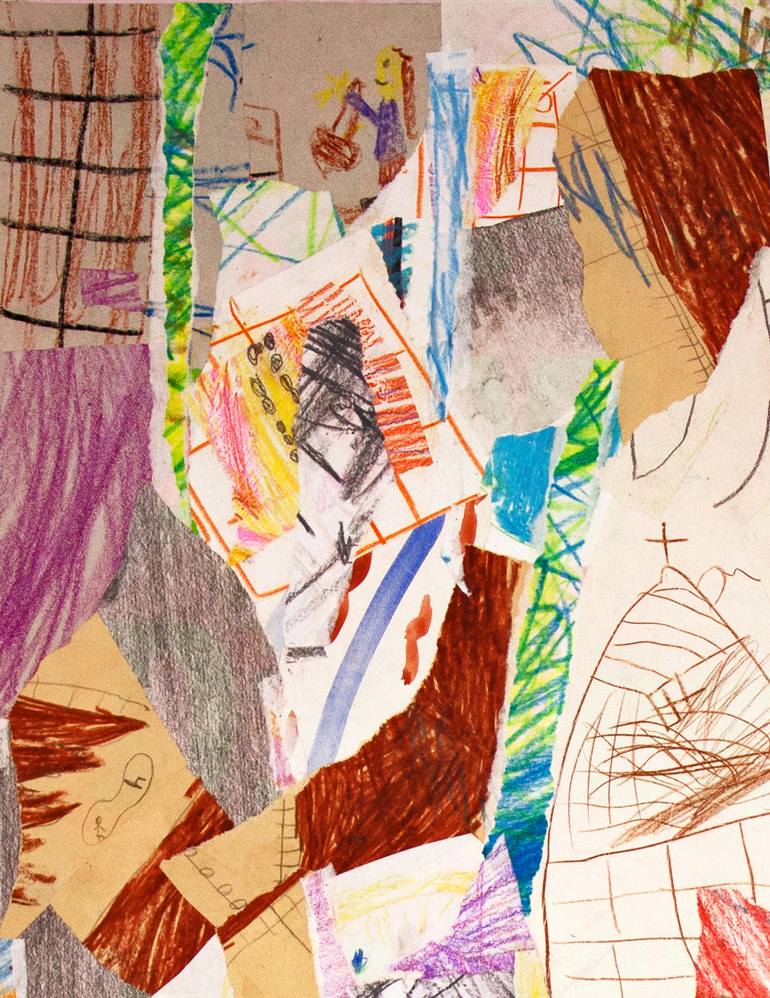 Original Abstract Expressionism Abstract Mixed Media by Ahmed Borai