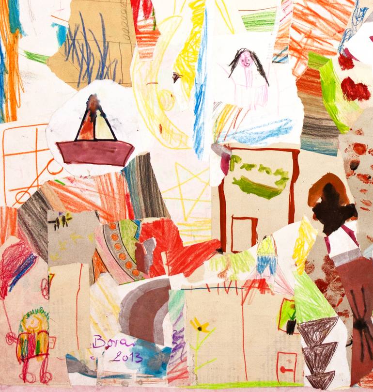 Original Abstract Expressionism Abstract Mixed Media by Ahmed Borai