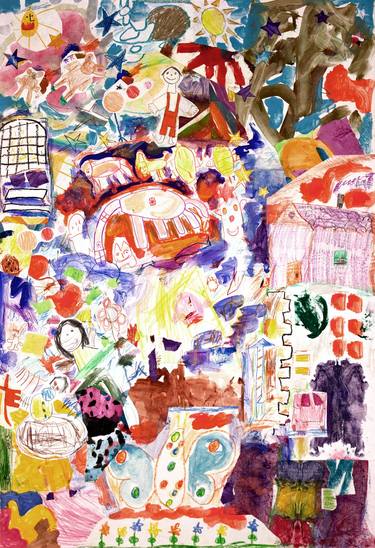 Original Abstract Expressionism Abstract Mixed Media by Ahmed Borai