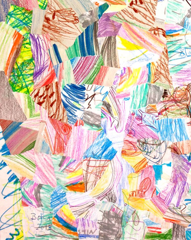 Original Abstract Expressionism Abstract Mixed Media by Ahmed Borai