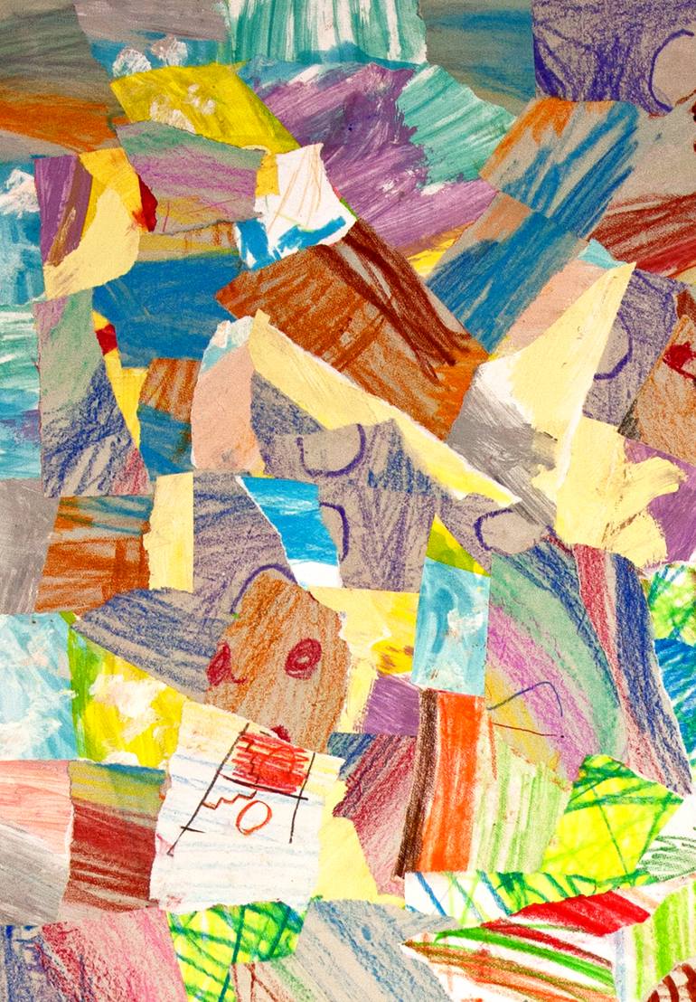 Original Abstract Expressionism Abstract Mixed Media by Ahmed Borai