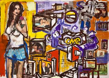 Original Pop Art Love Paintings by Ahmed Borai