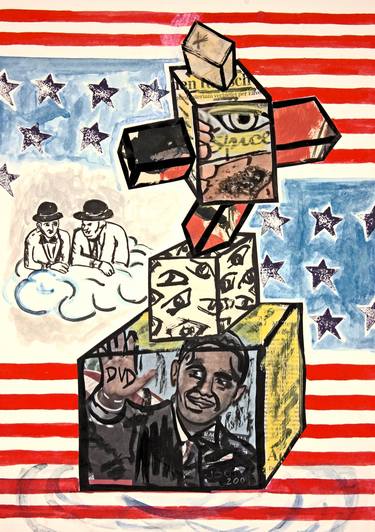 Original Political Collage by Ahmed Borai