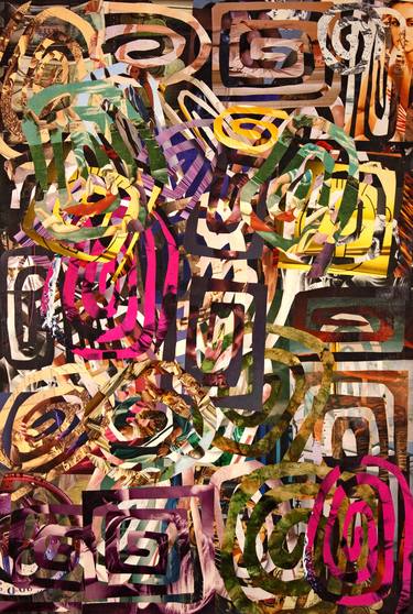 Original Abstract Patterns Collage by Ahmed Borai