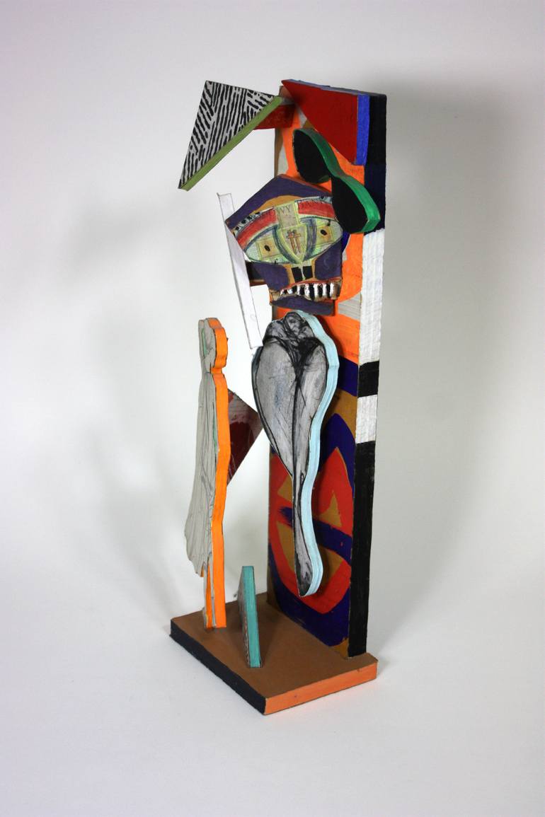 Original Abstract Erotic Sculpture by Ahmed Borai