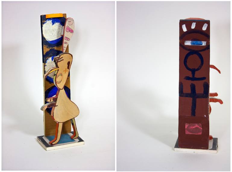 Original Abstract Children Sculpture by Ahmed Borai